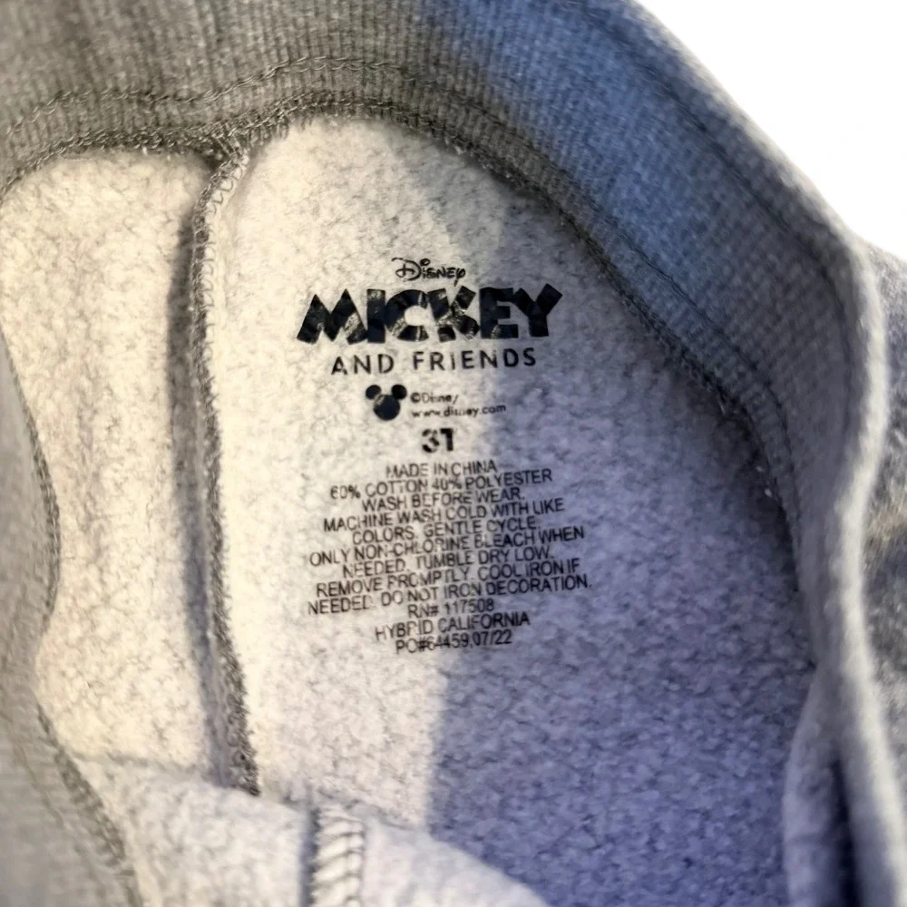Disney Old Navy Joggers Pink Heart Grey Mickey Mouse Fleece Pants Kids 3T